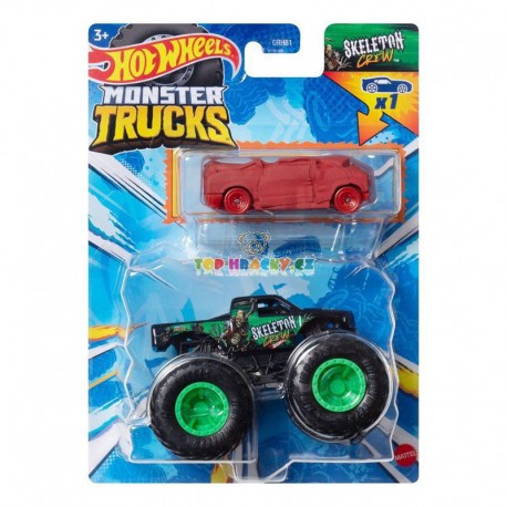 Hot Wheels Monster Trucks Skeleton Crew a angličák