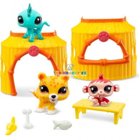 Littlest Pet Shop džungle opička 50 gepard 51 a gekon 52