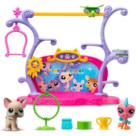 Littlest Pet Shop sada zvířátka mají talent ptáček 66 a doga 67